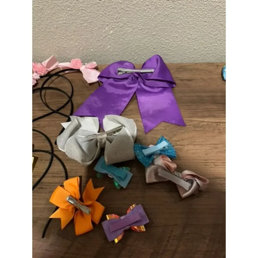 Bundle of Toddler Girl Hair Accessories (Bows/Headbands)